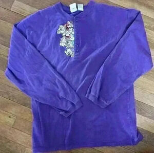 Vintage Disney Seven Dwarfs Henley Long Sleeved Shirt